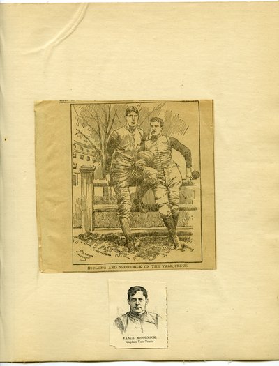 McClung and McCormick on the Yale Fence by Unknown